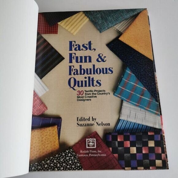 1996 Fast Fun Fabulous Quilts Book by Suzanne Nelson, Stitching Quilter Applique - Picture 3 of 10